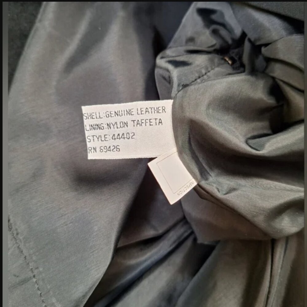 Vintage Wilsons Leather Midi Skirt Mermaid Dark Feminine Academia Witchy Goth - Picture 7 of 11